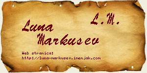 Luna Markušev vizit kartica